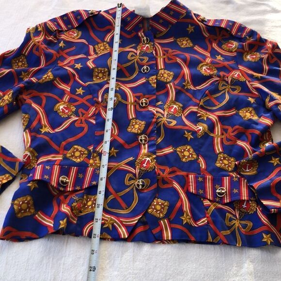 Vintage Ali Miles rayon blouse size 12 - Picture 11 of 12